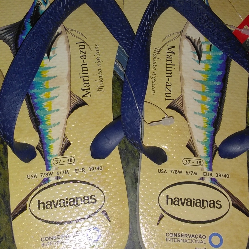 NWT Havianas Swordfish/Marlin design EU39/40